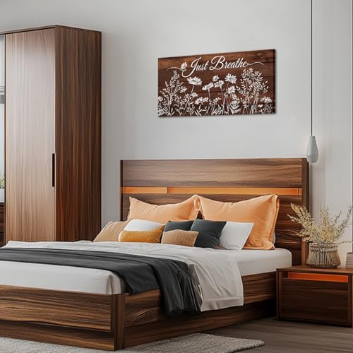 Art mural en bois de style rustique authentique