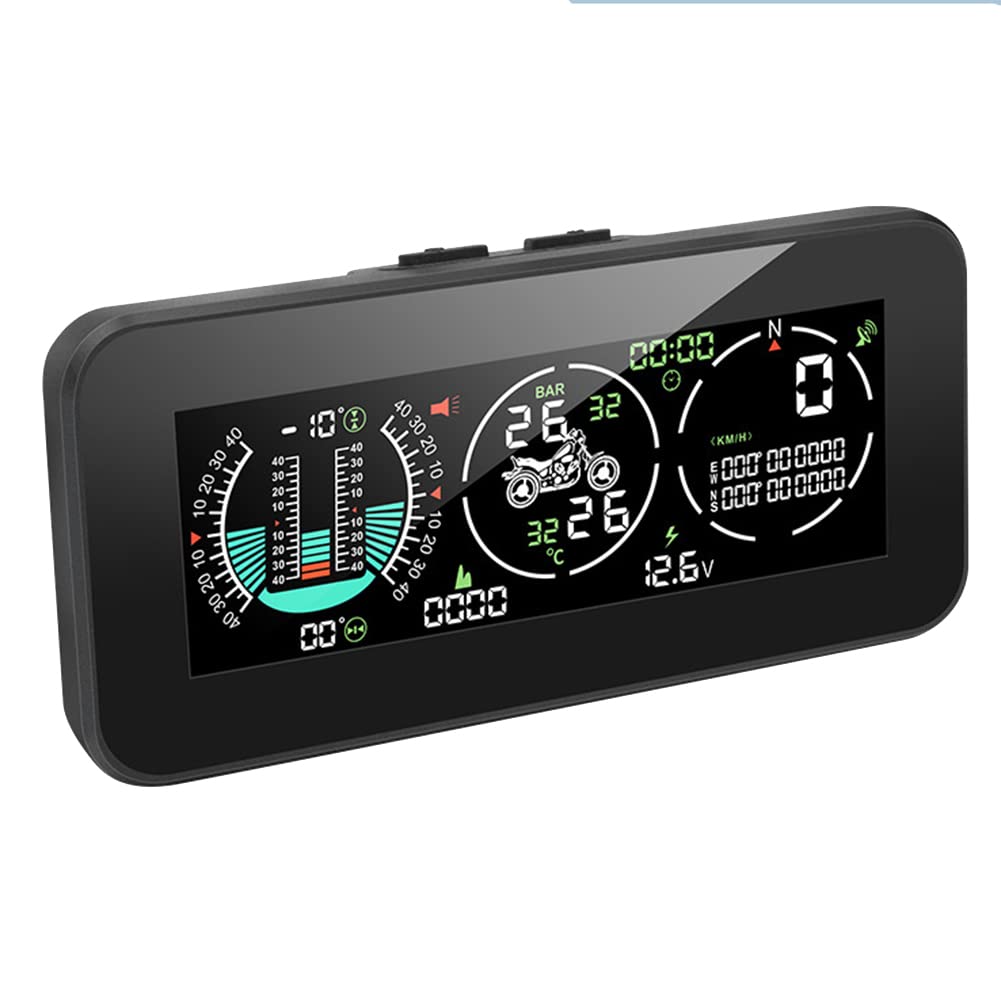 1 Set F3 Moto 3 in 1 Monitor Pressione Pneumatici Tachimetro GPS Tachimetro velocità Veicolo Contagiri Slope Meter TPMS LCD HUD Digitale ABS+PC
