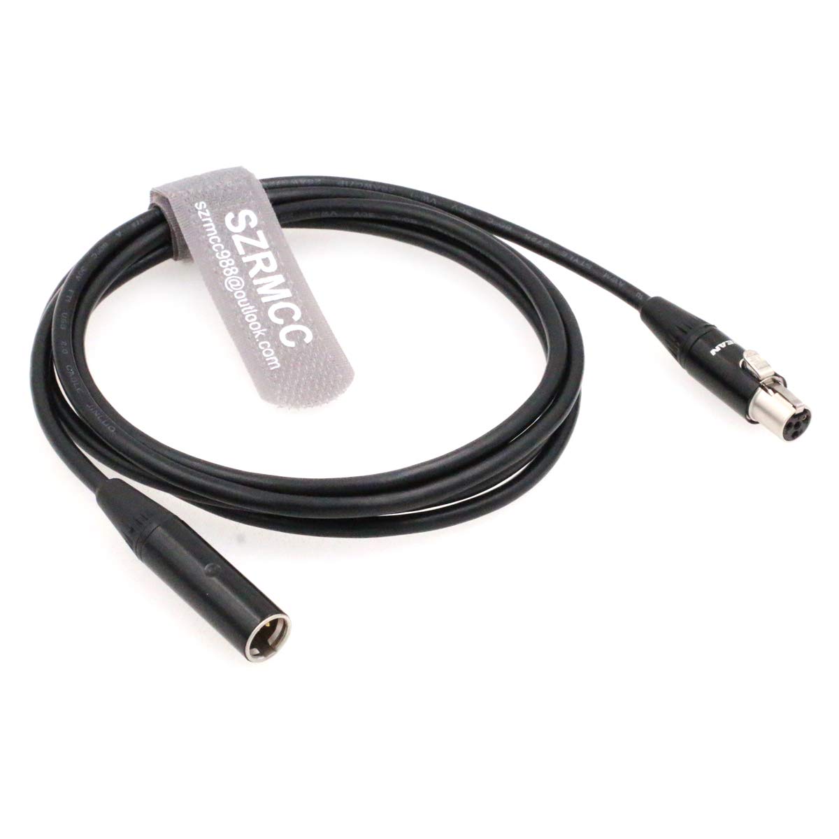 Amazon.com: SZRMCC Mini XLR 4 Pin TA4M Male to TA4F Female Audio