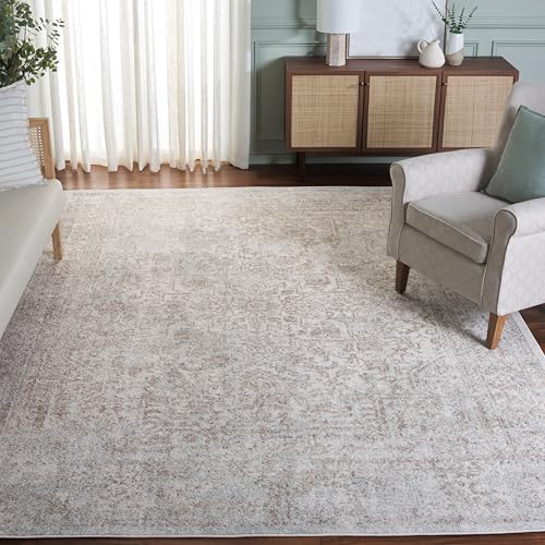 Tapete cuadrado SAFAVIEH 9 pies Ivory Taupe miniatura 1