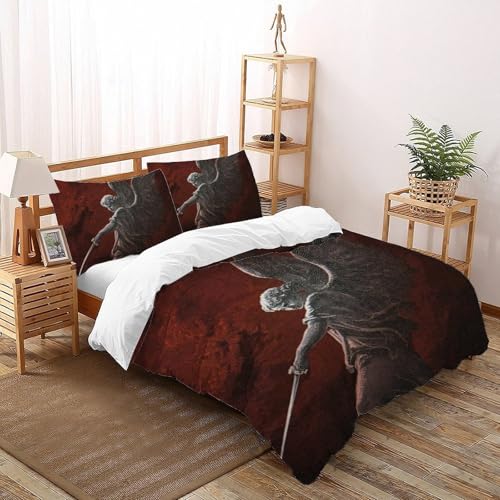 Housse de couette double imprimé 3D Les Anges Bedding microfibre pour filles - 2