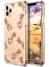 Coolwee iPhone 11 Pro Max Case Rose Gold Pineapple Floral Case Women Girl Men Foil Clear Design Shiny Glitter Hard Back Case Soft TPU Bumper Cover for Apple iPhone 11 Pro Max 6.5 inch 2019 Pineapple