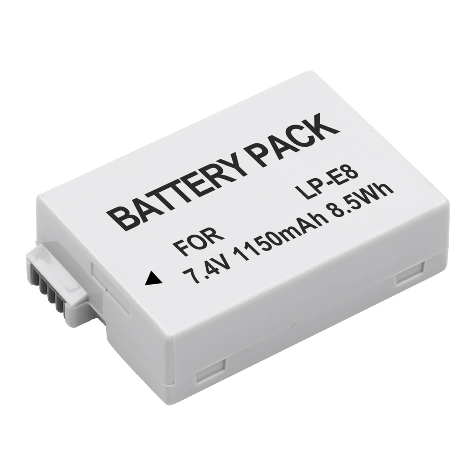 Batterie LP-E8 haute capacité pour reflex Canon EOS 600D 550D Rebel T3i T2i