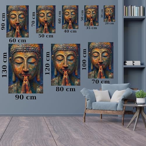 Tableau Bouddha pour revitaliser un mur blanc avec une décoration zen