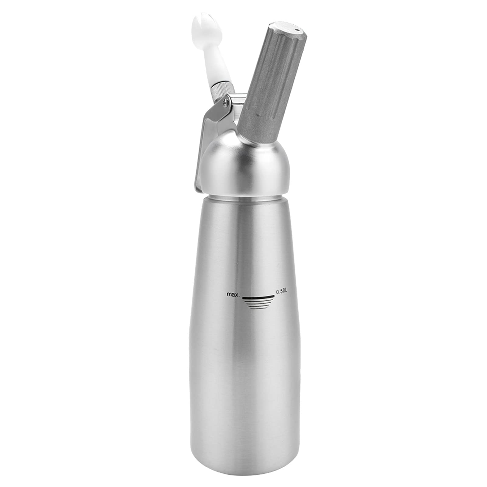 Set Sifone per Panna in Alluminio con Tre Ugelli per Casa e Bar (1000 ml)