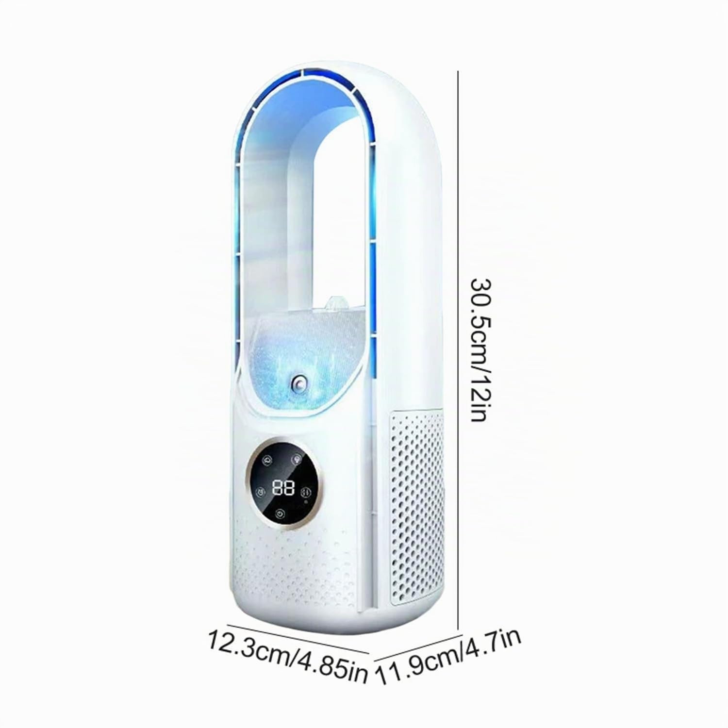 Climatizzatore portatile, condizionatore freddo ricaricabile, ventilatore di raffreddamento alimentato tramite USB: 6 livelli di umidità e velocità per
