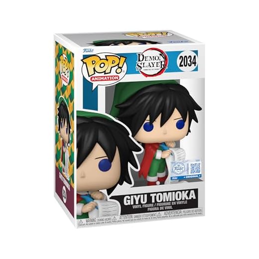 Funko Pop! Animation: Demon Slayer - Giyu (Holidays) - Guardianes de la Noche -Figura de Vinilo Coleccionable - Idea de Regalo - Mercancia Oficial - Juguetes para Niños y Adultos