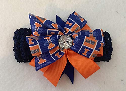 Illinois Baby Girl Boutique Bow Crocheted Headband