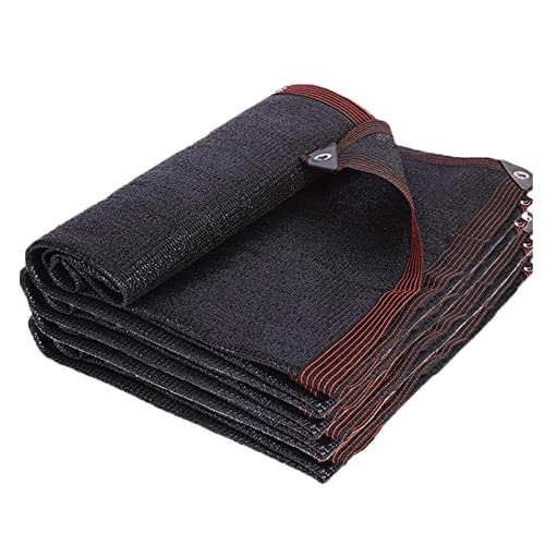 Voile d'ombrage noir et store banne textile pour jardin et fleurs