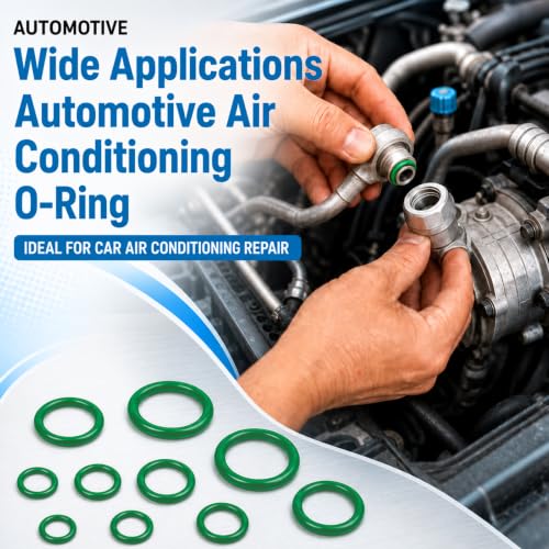 Image of ZDBB 265 Pcs 30 Sizes AC O Ring & Gasket Seal Kit, Reliable R134a Seals | For Compressor Ports, Air Conditioning Hoses, Condensers And Automotive Repairs, With Assorted Replacement Components
