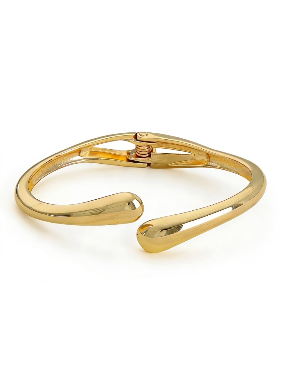 Sllaiss Armreif für Damen, Legierung 14K Vergoldet Hypoaller