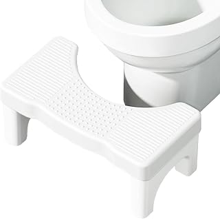 Toilet Stool for Adult, Poop Stool for Bathroom 7 Inch Non-Slip Bathroom Pooping Stool Toilet Stand Step for Feet Portable Healthy Stable Removable Toilet Assistance Toliet Leg Raiser
