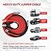 NOONE 0 Gauge 30 FT Heavy Duty Jumper Cables - 1000Amp Quick Connect Automotive Booster Jumper Cables for Car, SUV and Truck Battery - Jumper Cables Kit with Gloves, Goggles in Carry Bag
