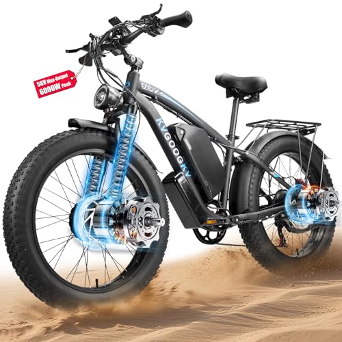 6000W Dual Motor Ebike for Adults, 34Ah 58V Max-output 1856Wh