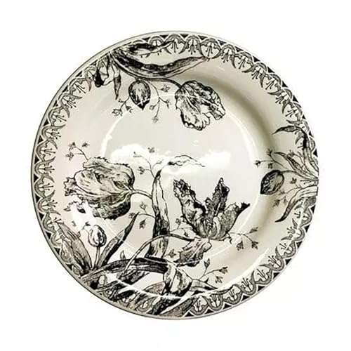 GIEN Tulip 1701B4AB Dessert Plate (W x H x D): 8.7 x 0.9 inches (22 x 2.2 cm), 13.4 oz (380 g)
