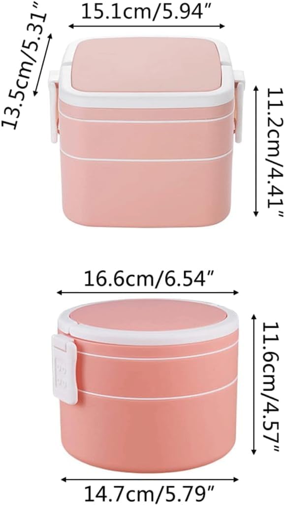 Portapranzo in plastica | Multicolor for riscaldamento a microonde: scuola, fitness, picnic, campeggio, ufficio, casa(B)