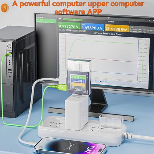 Testeur USB courant tension écran numérique multimètre de charge Type-C PD3.0 - 7