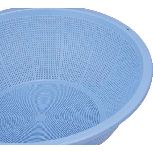 Amazon.co.jp: トンボ ザル 浅型 日本製 Φ47×高さ16cm ブルー アシスト