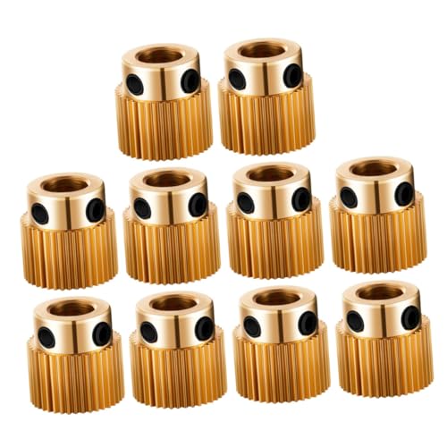OSOLADY 10Pcs Extruder Wheels for Printer Drive Gear Replacement Parts High Bearing Capacity Efficient Printing Performa