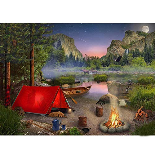 Preisvergleich Produktbild LDTSWES® Camping Puzzle, Bild Puzzles 1000 Stück Puzzles Zusammenbauen Spielzeug Erwachsene Kinder Spiele Lernspielzeug Puzzle Spielzeug Wanddekoration