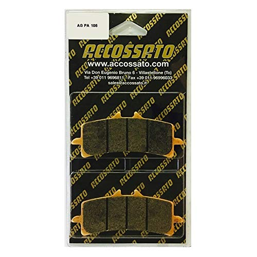 Plaquettes de frein avant Agpa106zxc pour stopper le fading de frein