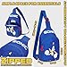 Sonic The Hedgehog Crossbody Bag with Zipped Compartment & Adjustable Strap, Sling Bag Daypack - Gamer Gifts