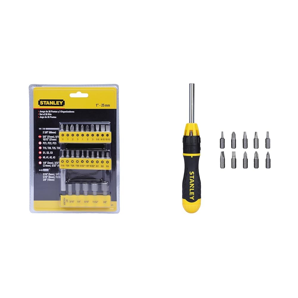 STANLEY 68-071-23 26-Piece Insert-Bit Chrome-Vanadium Screwdriver Set ...
