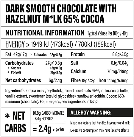 Sugar Free and Vegan Chocolate Bars by Soopergood  Mixed box of 6 - Keto Friendly - Low Carb - Gluten Free  No Maltitol  Sweetened with Stevia  Variety box of 6 x 40g bars