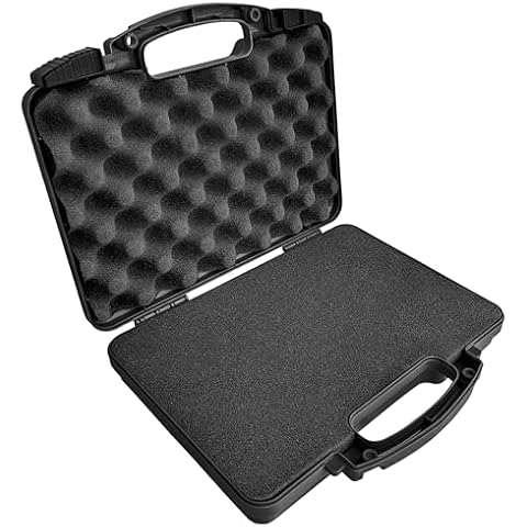 SOCOM Black - Cedar Mill Firearms Pick and Pluck Foam Hard Lockable Pistol Gun Case Cover