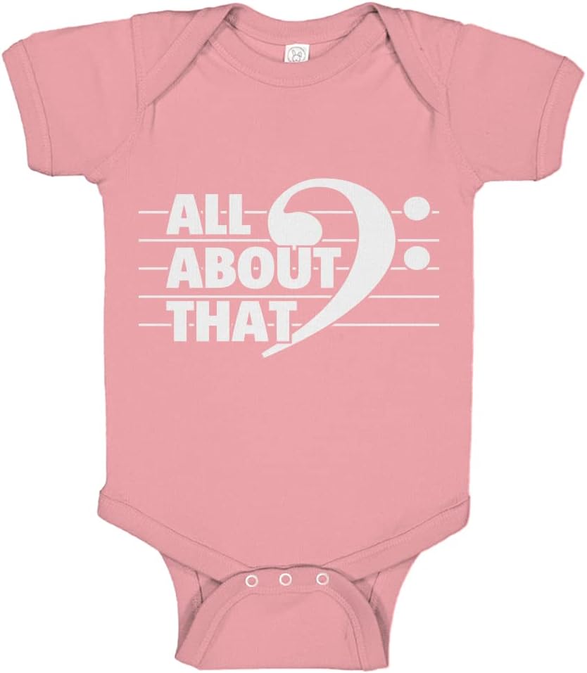 Baby Romper All About That BASS Music Band 100% Cotton Infant Bodysuit