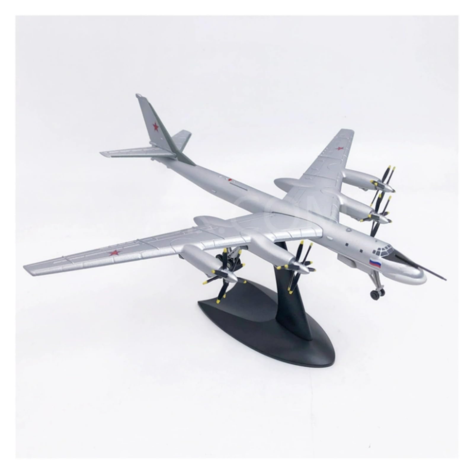 Aviones clásicos Antiguos Tupolev TU-95 TU95 De La Fuerza Aérea De Rusia, Escala 1/200, Tipo Oso, Réplica De Metal De Aleación Fundida Estratégica, Modelo De Avión, Juguete F