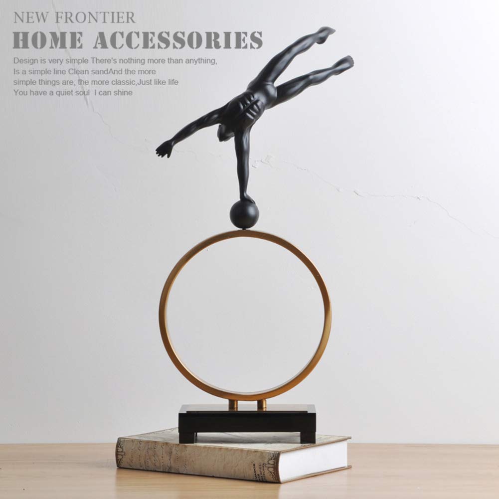 Sculpture moderne de gymnaste pour sublimer votre étagère de bureau