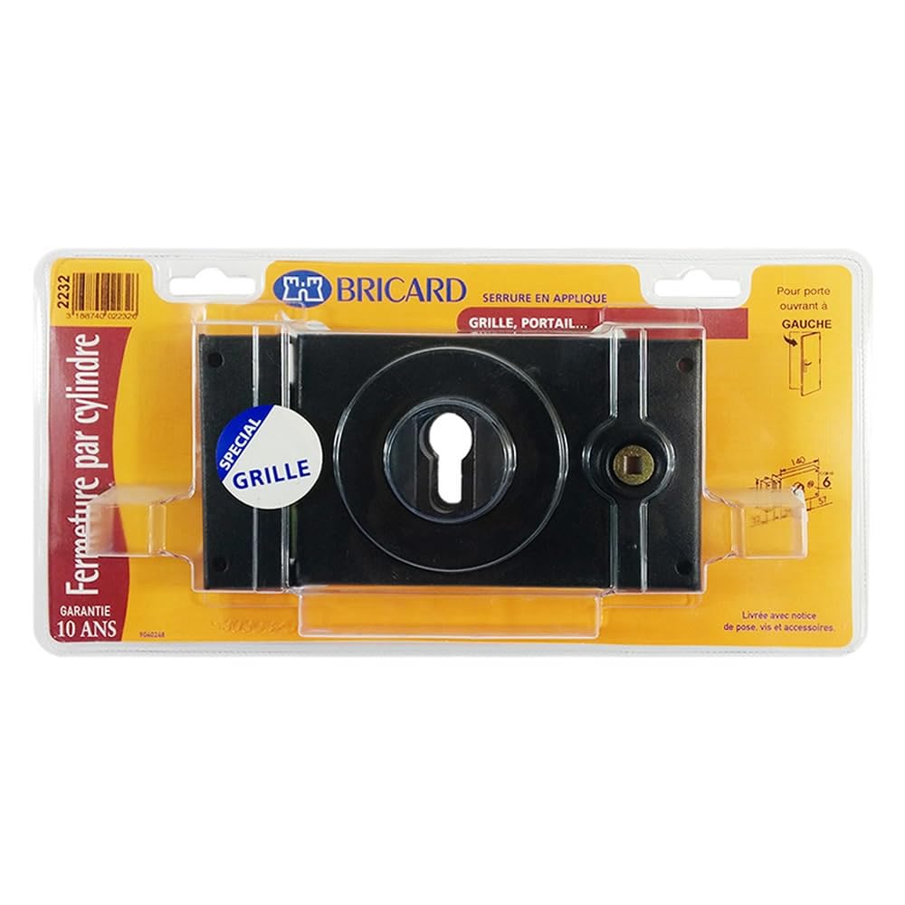 Bricard - Serrure en applique Bricard Pour Grille ou Portail Ouvrant Gauche