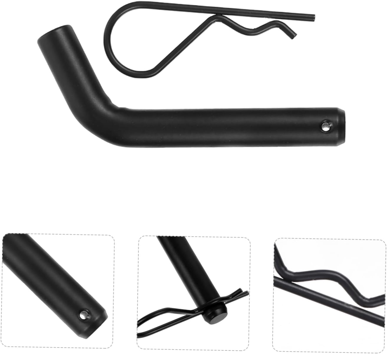 Garneck 2pcs Trailer Receiver Hitch Pin Lock Durable Resistant Towing Hook with Clip for Secure Trailer Connection and Easy Use