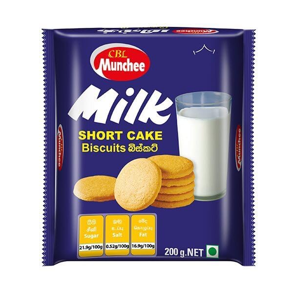 Munnchee Milk Short Cake Biscuits, 200g