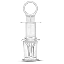 Sanvi Baby Dispenser Needle Feeder Medicine Dropper (Medicine Feeder White, Pack of 1) gallery image