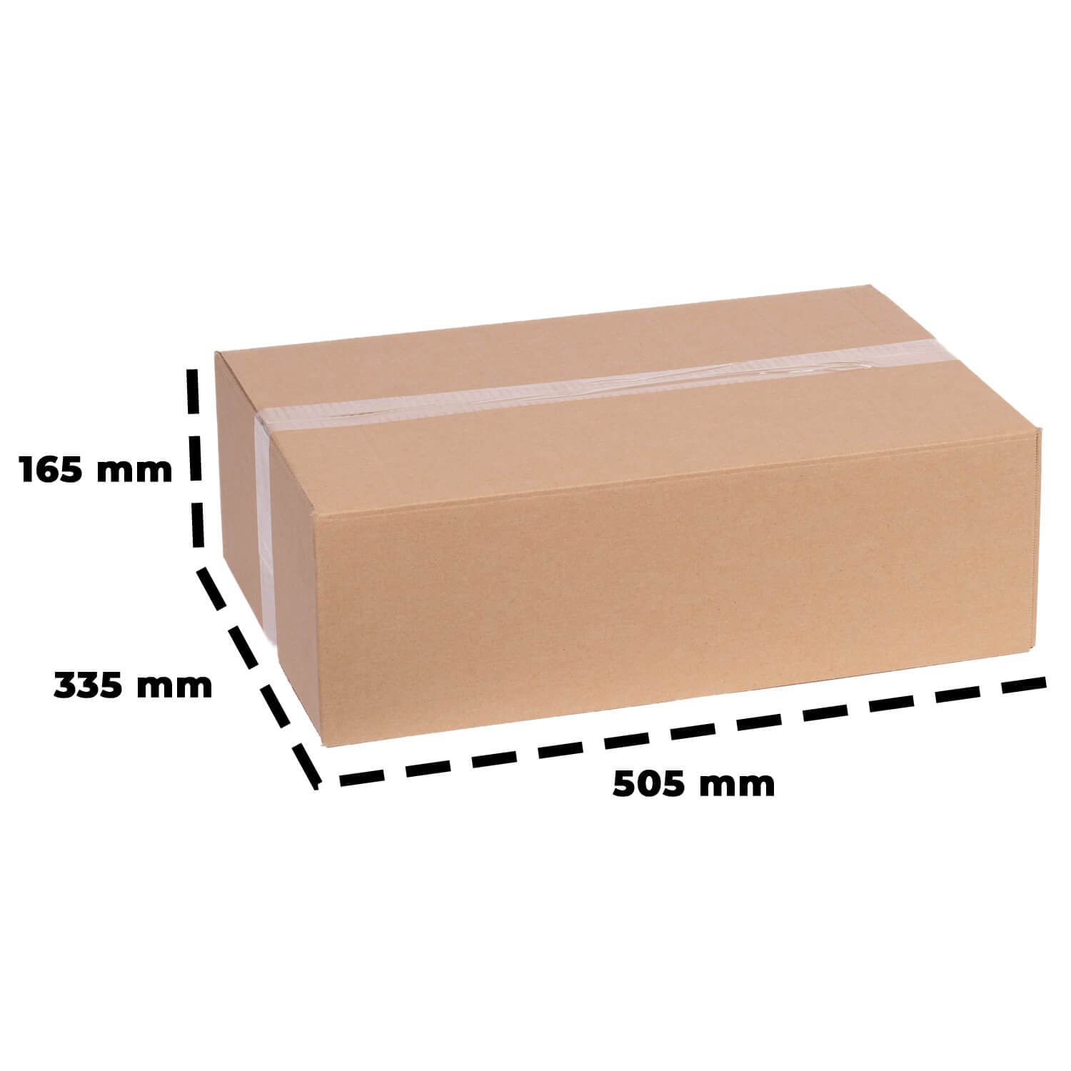 smiley pack 50 Stück Faltkartons 500 x 330 x 155 mm braun KK 99 Versandkarton Verpackungskartons 50 x 33 x 15,5 cm aus Wellpappe 1 wellig Karton Pappkarton Versandbox Paket Päckchen