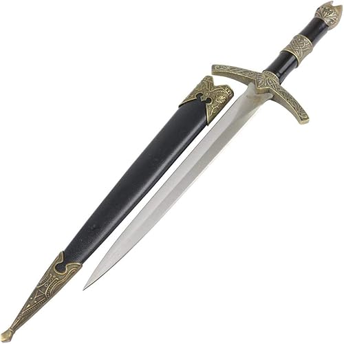 TheBoneEdge Cuchillo de daga romana de espada corta medieval medieval de 12 pulgadas con vaina