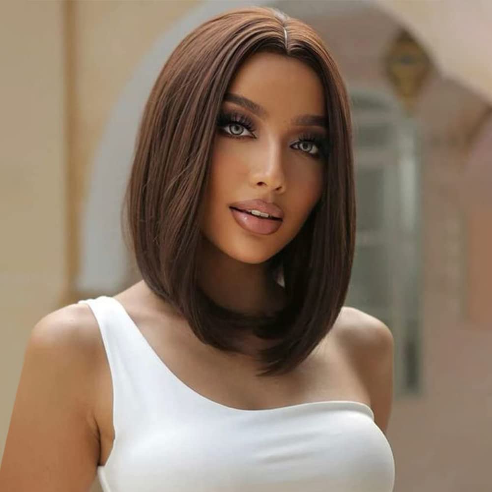 Shoulder Length Straight Brown Hair