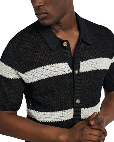 Men's Linen Ss Button Up Sweater4