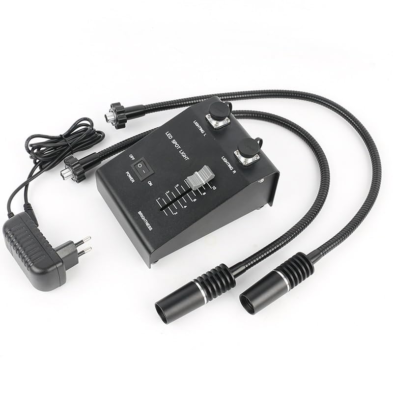 Microscope 3 in 1 6W 6500K Industry Microscope LED Gooseneck Lamp with 60 LED Light(3 in 1 A)