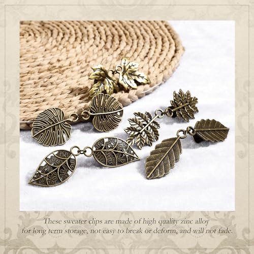 Image of 5 Pcs Sweater Clips to Hold Sweater Together, Clothing Cinch Clip for Women's Sweater, Shawl, Shirt, Dress(Sliver)