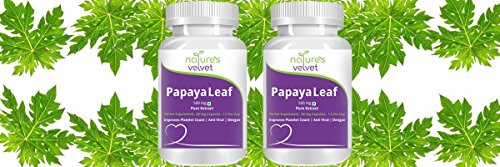 Image of Nature's Velvet Papaya Leaf Extract 500 mg - 60 Veg Capsules