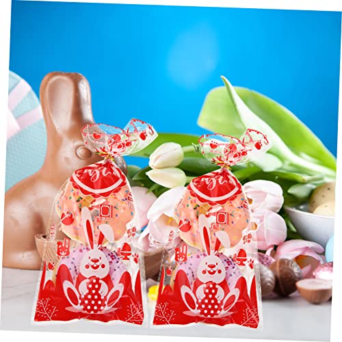 Bolsas de celofán transparentes decoradas para recuerdos de Pascua y repostería artesanal 6