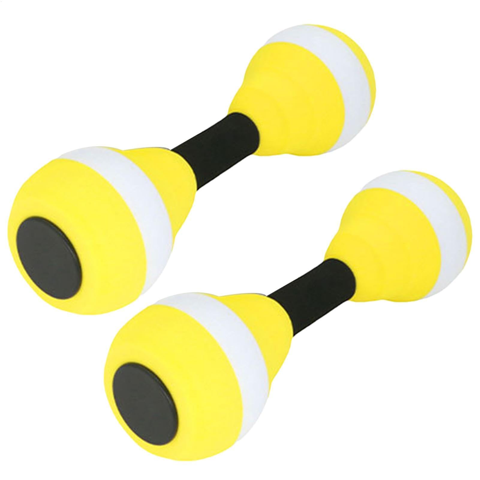Aquatic Exercise Water Dumbbells 2PCS Water Aerobics Dumbbell Sports Aquatic Exercise EVA Foam Dumbbells Water Barbells Hand Bars Swimming Training Fitness Equipment