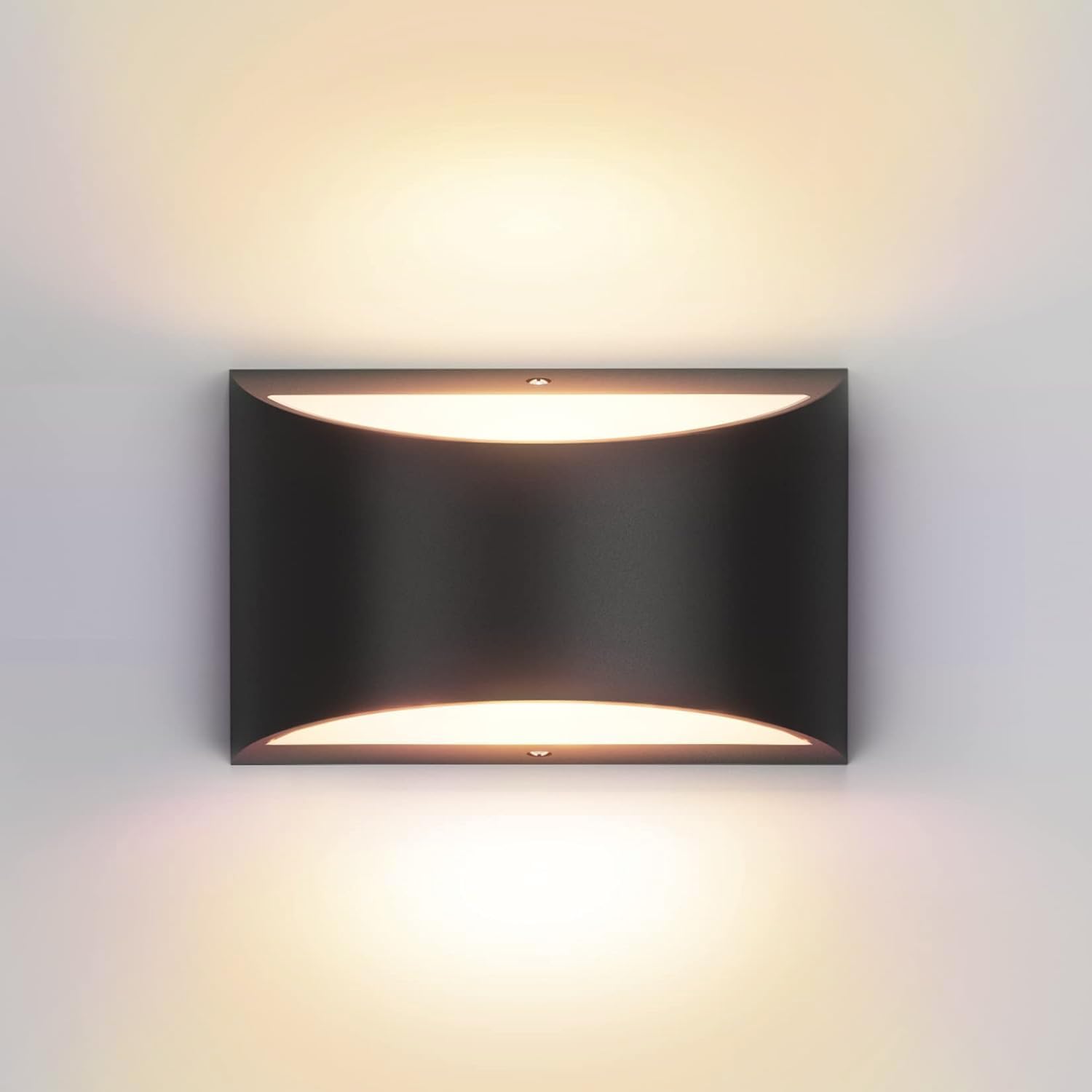 Modern Wall Sconces,Black Indoor Wall Light 10W Aluminum LED Wall Sconce Up and Down Wall Mount Light for Indoor Outdoor Home Theater, Staircase, Basement, Bedroom Warm White 3000K(with G9 Bulbs)