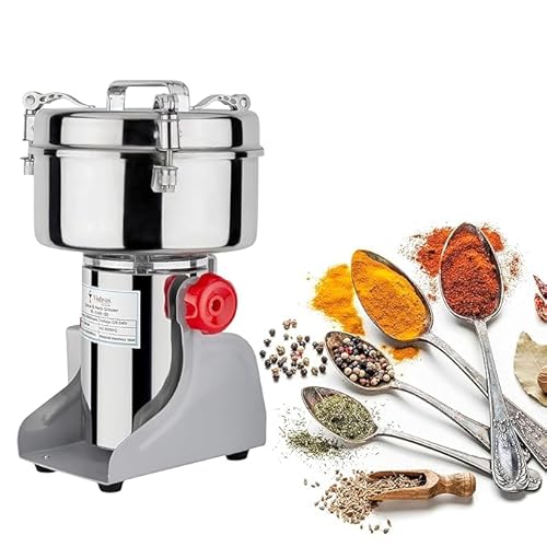 Prockured 300ml Mini Masala & Herb Grinder | Stainless Steel Dry Spice Grinder | 1500W High-Speed Motor | Compact Commercial & Home Use Grinder for Coffee Beans, Herbs & Spices