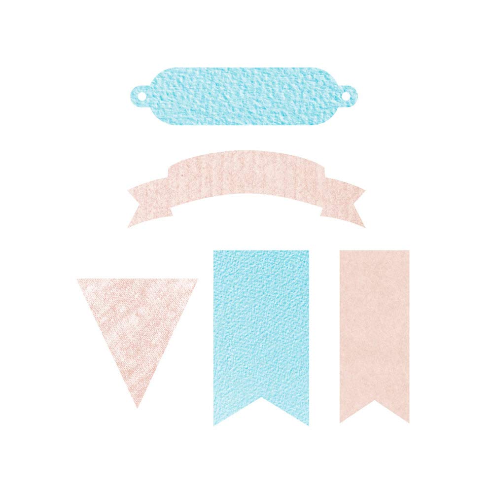 MISS KUTY ZUG 5 Labels 14x15.2 cm Thick Die Cut Paper Card Craft Paper Card Craft Leather Felt Fabric, metallic silver