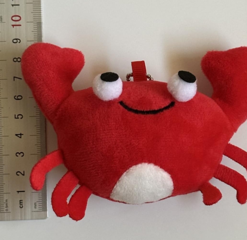 TONGMAN 2Pcs Crab and Lobster Plush Keychain, Soft Fluffy Toy Key Ring for Bags Backpacks, Cars - Image 4