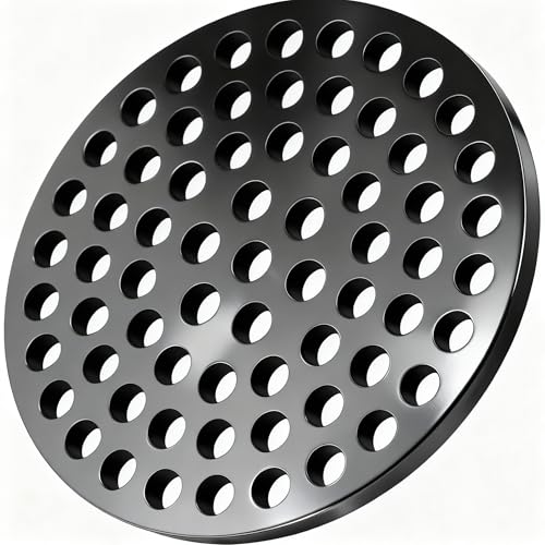 4.72 Inch Cast Iron Drain Cover, Garage Drain Cover, Basement Floor Drain Cover, Cast Iron Floor Drain Strainer, 1 Pack